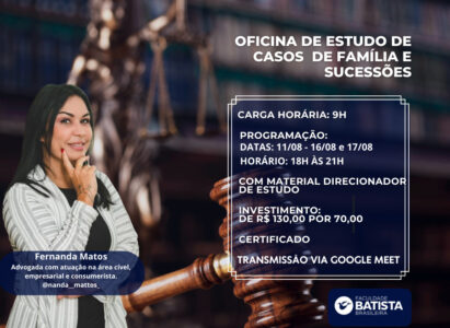 Oficina de Estudo de Casos de Família e Sucessões
