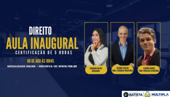 AULA INAUGURAL – DIREITO