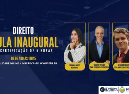 AULA INAUGURAL – DIREITO